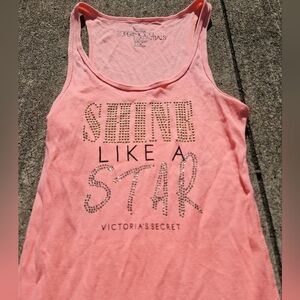 Victoria's Secret Super Model Essentials Nailhead Studded Shine Tank Top Small